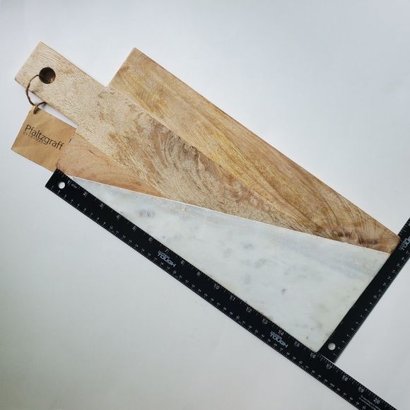 Pfaltzgraff Everyday Marble Mango Diagonal Cheese Board NWT - Picture 4 of 8